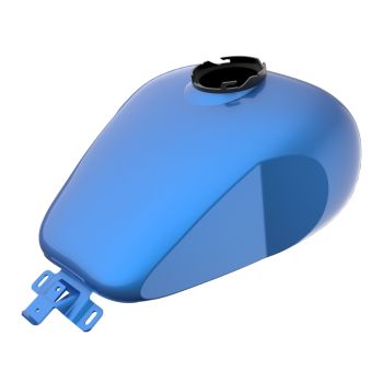 Electric Blue HOLESHOT performance bagger style tank for '09-'23 Harley Tourings