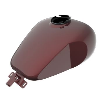 Mysterious Red Sunglo HOLESHOT performance bagger style tank for '09-'23 Harley Tourings