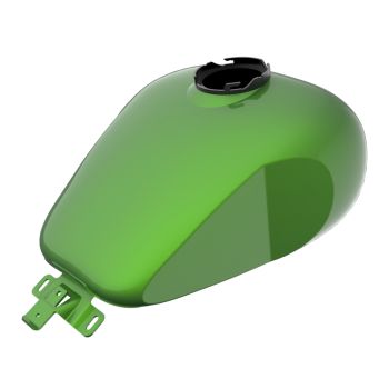 Radioactive Green HOLESHOT performance bagger style tank for '09-'23 Harley Tourings