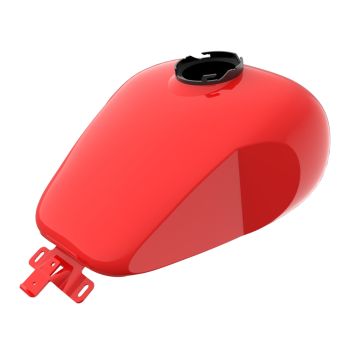 Scarlet Red HOLESHOT performance bagger style tank for '09-'23 Harley Tourings