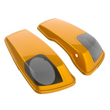 Prospect Gold 5x7 Saddlebag Speaker Lids for Harley Davidson Touring 2014+
