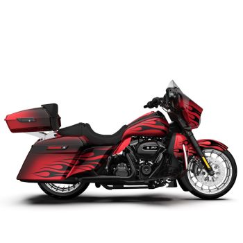 Redline Red Fade FULL BODY COLOR SWAP BUNDLE FOR HARLEY 2014+ 2014+ STREET GLIDE/ELECTRA STREET GLIDE/ULTRA CLASSIC