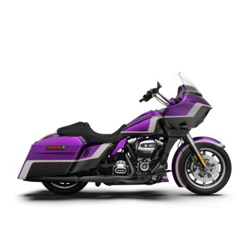 Purple Fire and Billiard and Raven Matellic CVO Style Bags  For 2014-2023 Harley Davidson Touring
