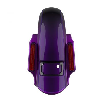 Purple Fire and Blackberry Smoke DOMINATOR STRETCHED REAR FENDER FOR 2014+ HARLEY DAVIDSON TOURING