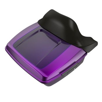 Purple Fire and Blackberry Smoke RUSHMORE King TOUR PACK PAD FOR '97-'23 HARLEY TOURING / SOFTAIL