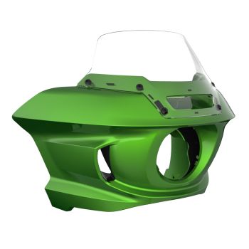 Radioactive Green Low Rider ST Style Front fairings Clear Windshield