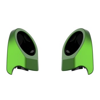 Radioactive Green 6.5 Inch Speaker Pods for Advanblack & Harley King Tour Pak