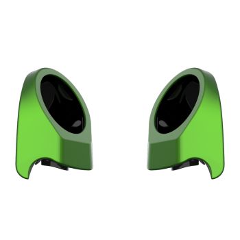 Radioactive Green 6.5 Inch Speaker Pods for Advanblack & Harley King Tour Pak