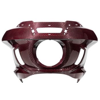 Advanblack Classic Twill Glossy Red Carbon Fiber ST Outer Fairing for Harley M8 Softai