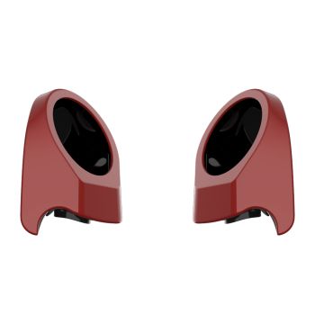 Red Hot Sunglo 6.5 Inch Speaker Pods for Advanblack & Harley King Tour Pak