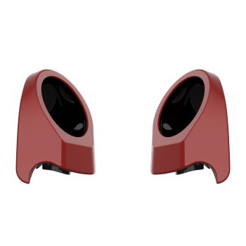 Red Hot Sunglo 6.5 Inch Speaker Pods for Advanblack & Harley King Tour Pak