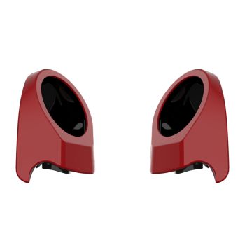 Redline Red 6.5 Inch Speaker Pods for Advanblack & Harley King Tour Pak