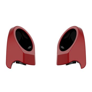 Redline Red 6.5 Inch Speaker Pods for Advanblack & Harley King Tour Pak