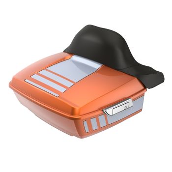 Ridgeline Amber Whiskey and Brilliant Silver King Tour Pack with Chrome Latch Hardware