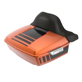 Ridgeline Amber Whiskey and Vivid Black King Tour Pack with Chrome Latch Hardware