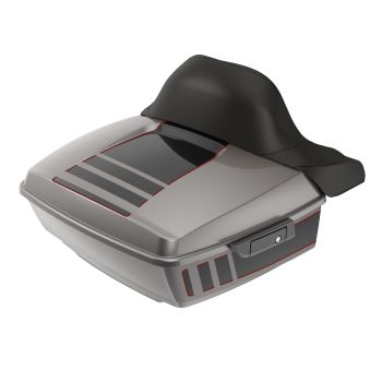 Ridgeline Billet and Vivid Black King Tour Pack with Color Matched Latch Hardware