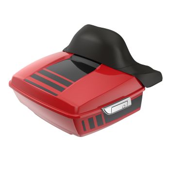 Ridgeline Billiard Red and Vivid Black King Tour Pack with Chrome Latch Hardware