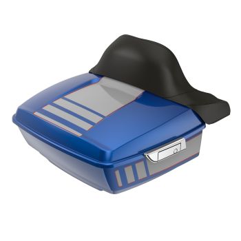 Ridgeline Bright Billiard Blue and Billiard Gray King Tour Pack with Chrome Latch Hardware