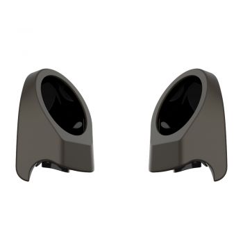River Rock Gray Denim 6.5 Inch Speaker Pods for Advanblack & Harley King Tour Pak