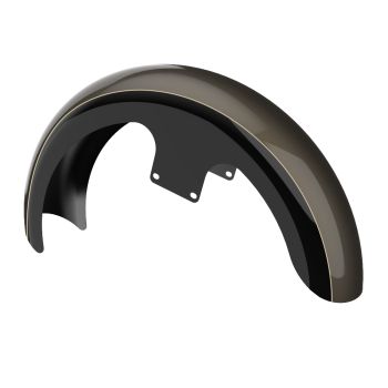 River Rock Gray and Vivid Black 19" REVEAL WRAPPER HUGGER FRONT FENDER FOR '09-'23 HARLEY TOURING