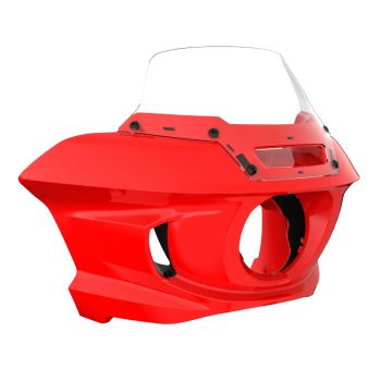 Scarlet Red Low Rider ST Style Front fairings Clear Windshield