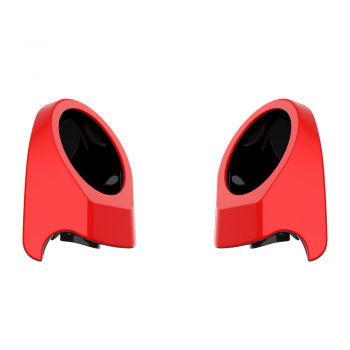 Scarlet Red 6.5 Inch Speaker Pods for Advanblack & Harley King Tour Pak