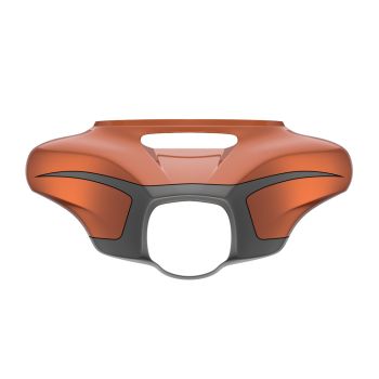 Scorched Orange and Silver Flux OUTER FAIRING BATWING COWL FOR 2014+ HARLEY TOURING ELECTRA STREET GLIDE/ STREET GLIDE/ ULTRA CLASSIC