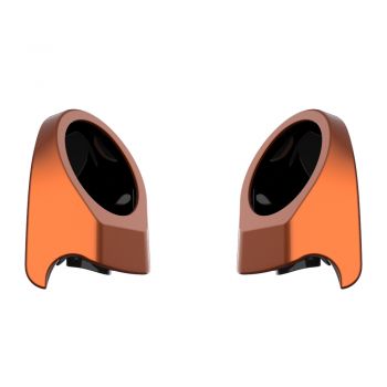 Scorched Orange 6.5 Inch Speaker Pods for Advanblack & Harley King Tour Pak