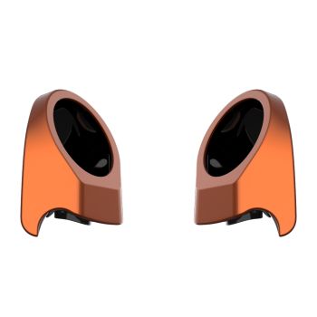 Scorched Orange 6.5 Inch Speaker Pods for Advanblack & Harley King Tour Pak