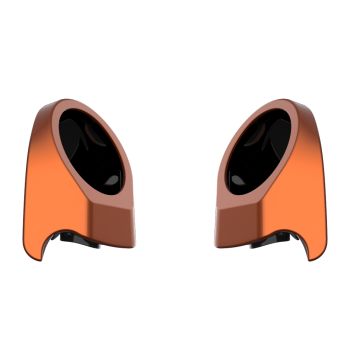 Scorched Orange 6.5 Inch Speaker Pods for Advanblack & Harley King Tour Pak