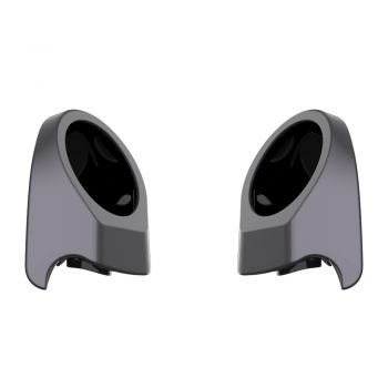 Smoke Gray 6.5 Inch Speaker Pods for Advanblack & Harley King Tour Pak