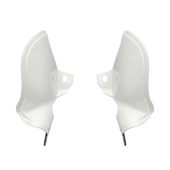 Stone Washed White Pearl MID-FRAME AIR DEFLECTORS HEAT SHIELD FOR '18-'23 HARLEY SOFTAIL