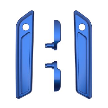 Superior Blue Saddlebag Lid Lever & Latch Cover Set Kit For 2014+ Harley Touring