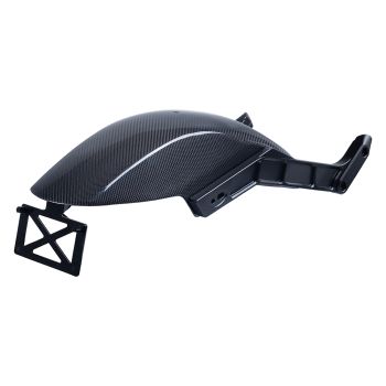 Short Carbon Rear Fender & Billet CNC Strut Combo Kit For Harley M8 Softail Lower Rider S/ST