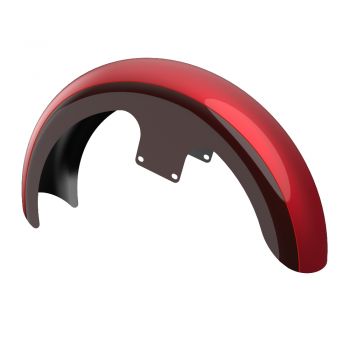 Wicked Red and Twisted Cherry 21" REVEAL WRAPPER HUGGER FRONT FENDER FOR '09-'23 HARLEY TOURING