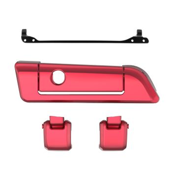 Velocity Red Sunglo Hinges & Latch kit  For Harley Razor Chopped King Tour Pak