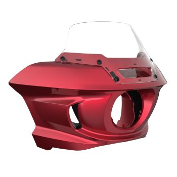 Velocity Red Sunglo Low Rider ST Style Front fairings Clear Windshield