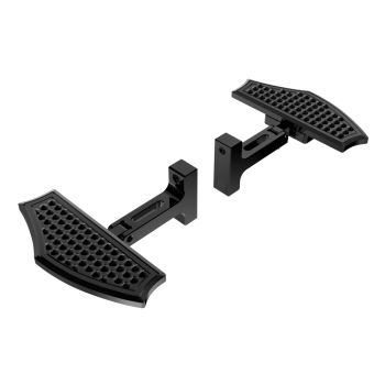 Advanblack Black Vengeance Rear Passenger Floorboards For Harley Tourings