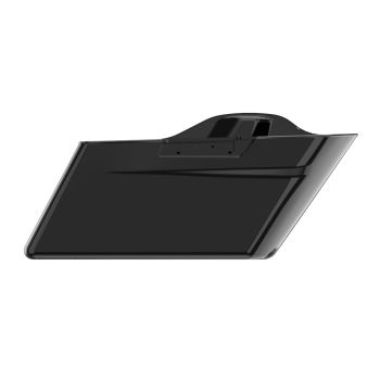 Vivid Black Standard Non-Stretched Saddlebag Bottoms for Harley Davidson 2014+ Touring