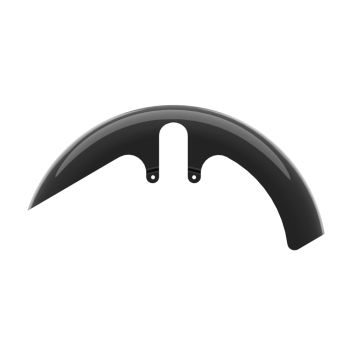 Vivid Black Fat Front Fender for harley 09-23 touring