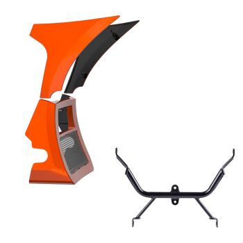 Whiskey Neat Spoiler Fairings Kit with Support Bracket for '23.5-'25 Harley Road Glide 