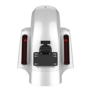 AdvanBlack White Hot Pearl CVO Style Rear Fender System For 09-13 Harley Davidson Touring Models