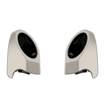 White Sand Pearl 6.5 Inch Speaker Pods for Advanblack & Harley King Tour Pak
