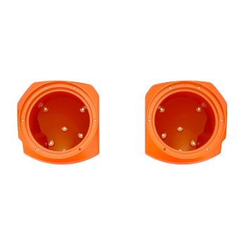 Wicked Orange Pearl 8inch Lower Fairings Speaker Pods  for Harley 24up Later Harley Touring