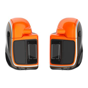 Wicked Orange Pearl Rushmore Lower Vented Fairings for 2014+ Harley Davidson Touring