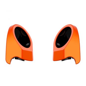 Wicked Orange Pearl 6.5 Inch Speaker Pods for Advanblack & Harley King Tour Pak