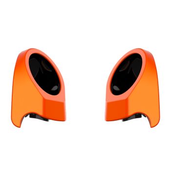 Wicked Orange Pearl 6.5 Inch Speaker Pods for Advanblack & Harley King Tour Pak