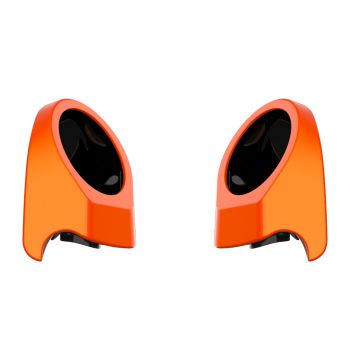 Wicked Orange Pearl 6.5 Inch Speaker Pods for Advanblack & Harley King Tour Pak