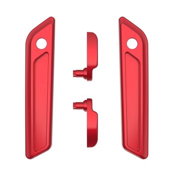 Wicked Red Saddlebag Lid Lever & Latch Cover Set Kit For 2014+ Harley Touring