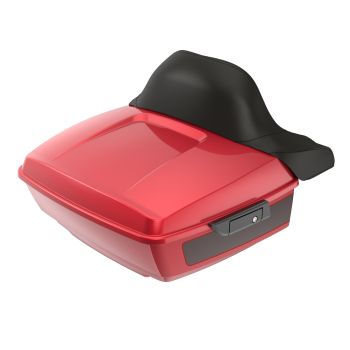Wicked Red and Twisted Cherry RUSHMORE King TOUR PACK PAD FOR '97-'23 HARLEY TOURING / SOFTAIL
